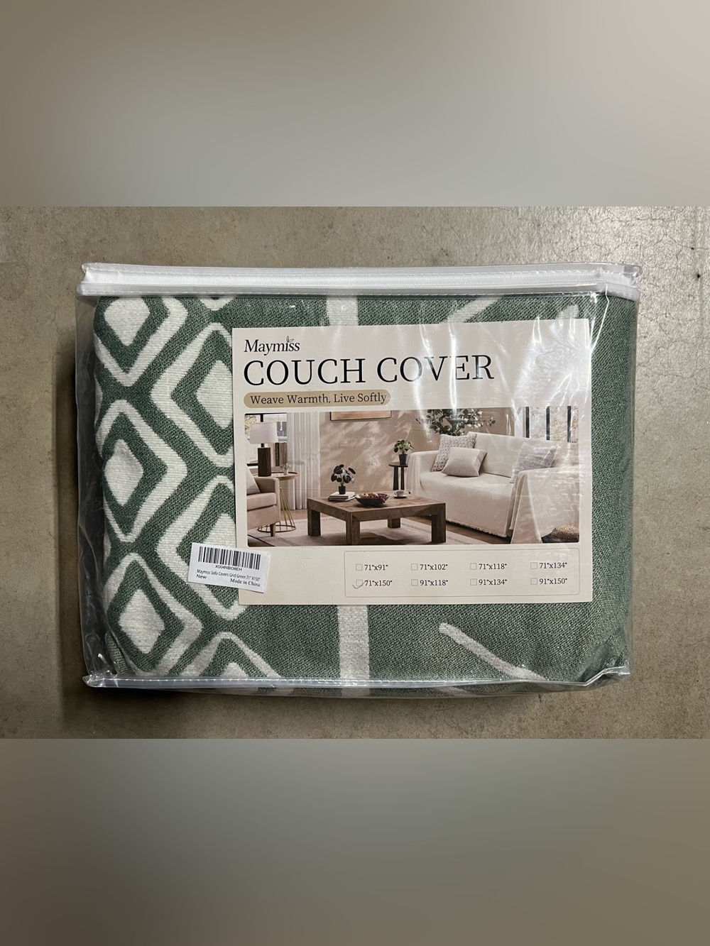 Maymiss Boho Couch Cover for Dogs Washable Chenille Sofa Covers Reversible